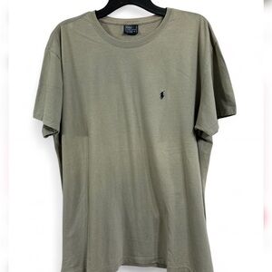 RALPH LAUREN Vintage Khaki Green Men's Short Sleeve T Shirt XL. Streetwear.
